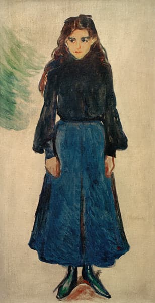 La ragazza triste (La ragazza blu) – Edvard Munch Edvard Munch 70x140