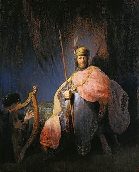 David che suona l’arpa davanti a Saul – Rembrandt van Rijn Rembrandt van Rijn 70x85