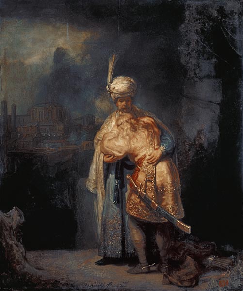 L’addio di David a Jonathan – Rembrandt van Rijn Rembrandt van Rijn 70x85