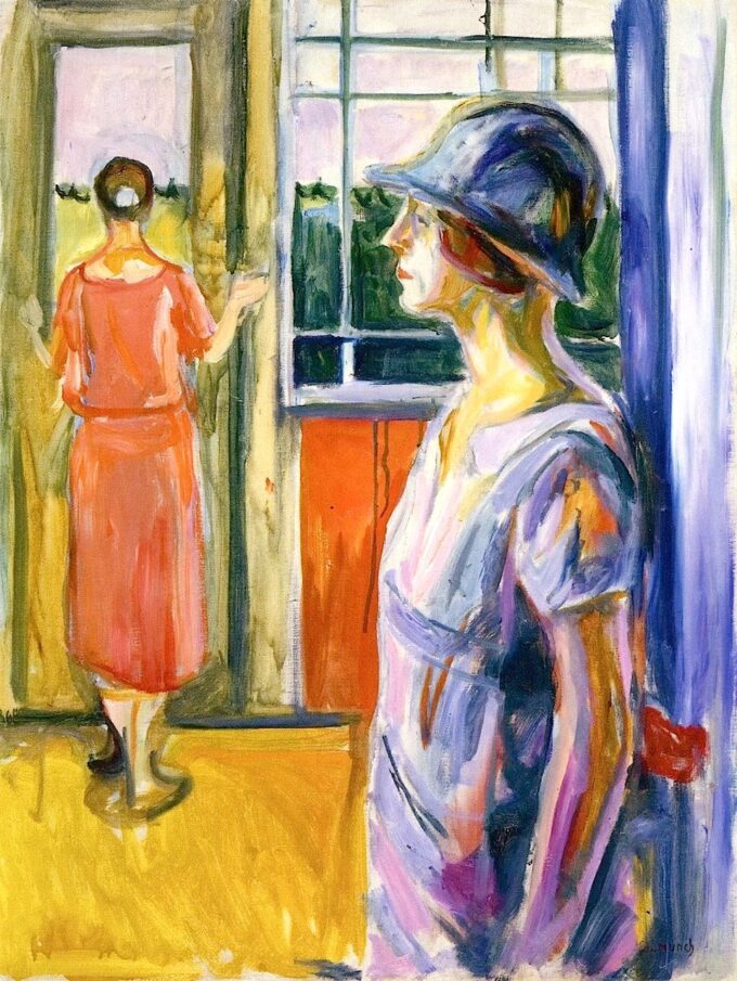 Due donne su una veranda – Edvard Munch Edvard Munch 70x85