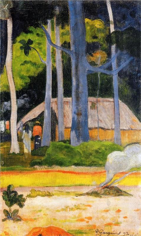 Cabane sugli alberi – Paul Gauguin Paul Gauguin 70x120