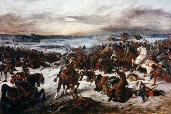 Morte di Carlo il Valoroso – Eugène Delacroix Eugène Delacroix 105x70