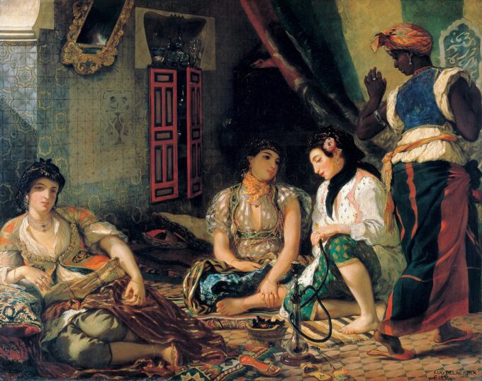 Donne di Algeri nel loro appartamento – Eugène Delacroix Eugène Delacroix 85x75