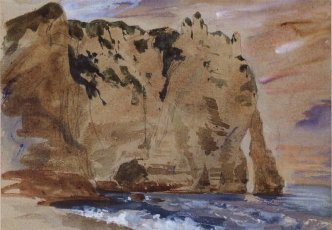 Falaises d’Etretat – Eugène Delacroix Eugène Delacroix 105x70