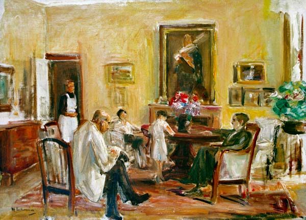 L’artista e la sua famiglia nella sua casa a Wannsee – Max Liebermann Max Liebermann 105x70