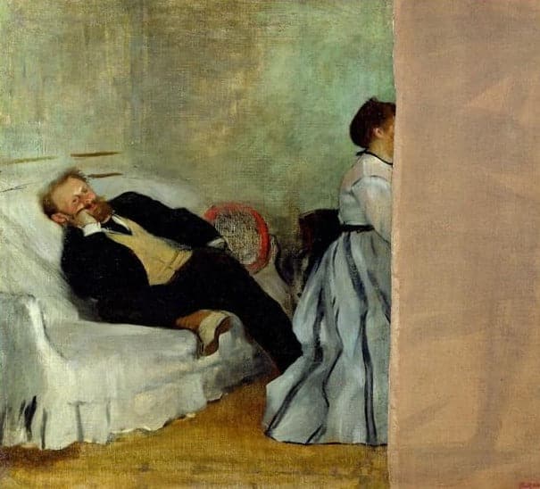 Il pittore Edouard Manet con sua moglie Suzanne – Edouard Manet Édouard Manet 70x70