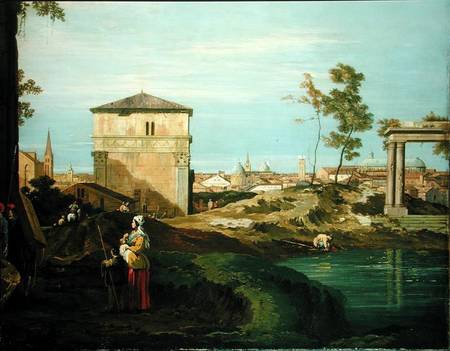 Dettaglio di « Capriccio con motivi di Padova » – Giovanni Antonio Canal Giovanni Antonio Canal 85x75