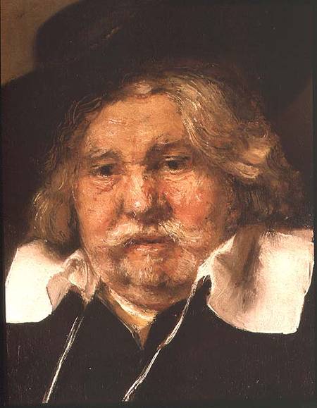 Dettaglio di un ritratto di un vecchio – Rembrandt van Rijn Rembrandt van Rijn 70x85