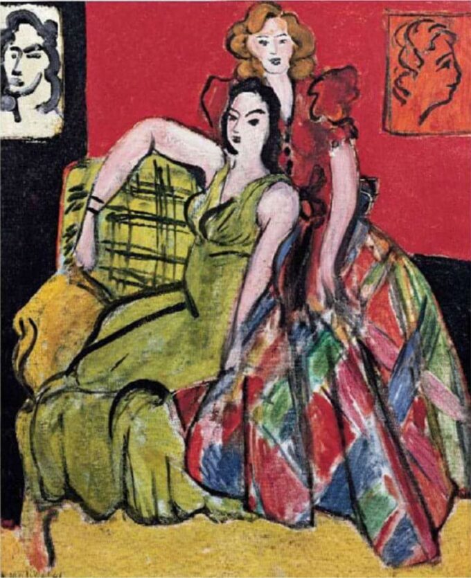 Due ragazze La gonna gialla e la gonna a quadri – Matisse Henri Matisse 70x85