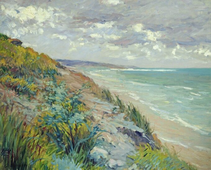 Falaises del mare a Trouville – Caillebotte Gustave Caillebotte 85x75