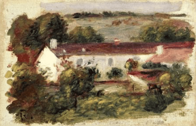 Casa a Essoyes – Pierre-Auguste Renoir Pierre-Auguste Renoir 105x70