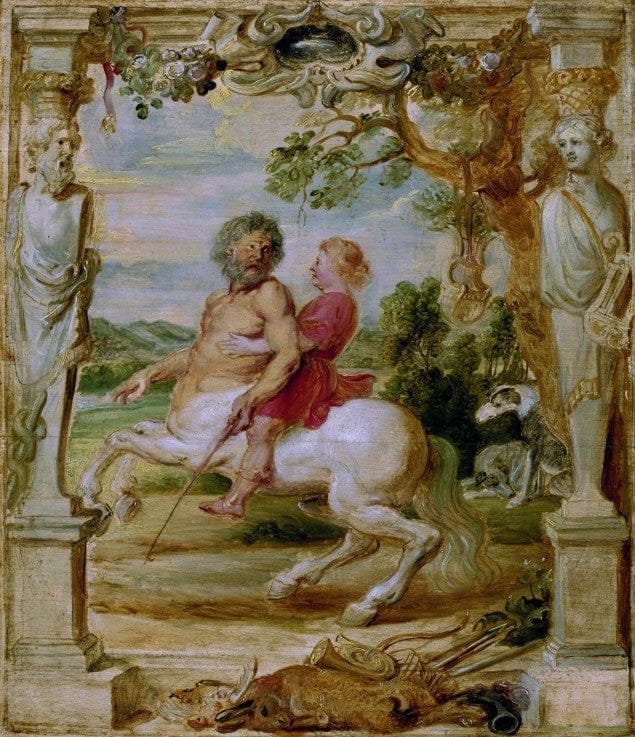 Achille educato dal centauro Chirone – Peter Paul Rubens Peter Paul Rubens 70x85