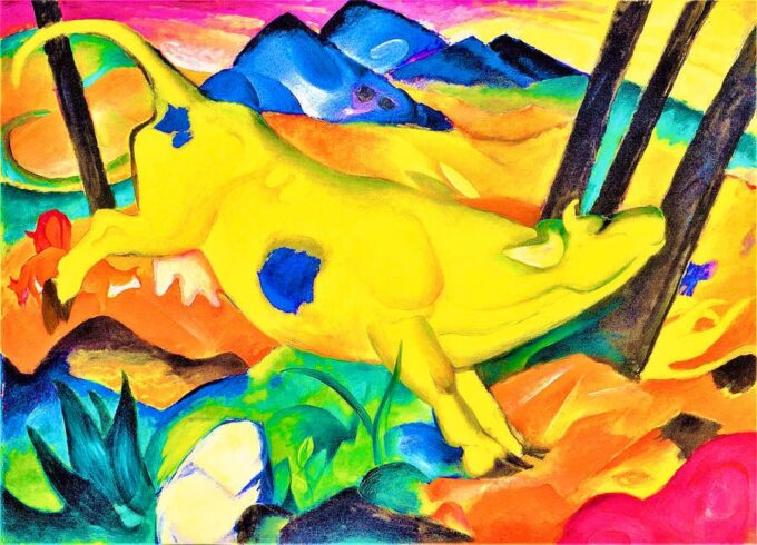 La Mucca Gialla – Franz Marc Franz Marc 105x70