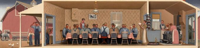 Cena per i batteristi – Grant Wood Grant Wood 180x60