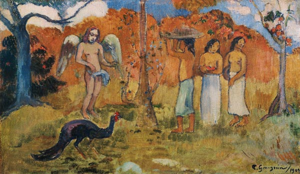 Tre donne e un angelo – Paul Gauguin Paul Gauguin 120x70