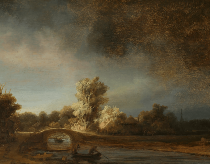 Il Ponte di Pietra – Rembrandt van Rijn Rembrandt van Rijn 85x75