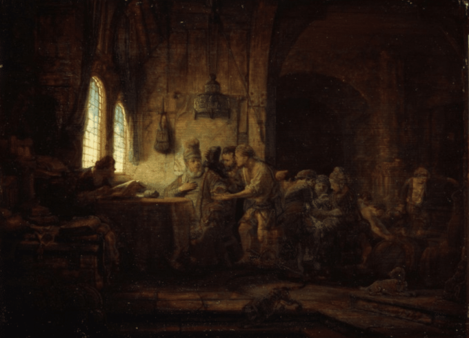 La parabola dei lavoratori della vigna – Rembrandt van Rijn Rembrandt van Rijn 105x70