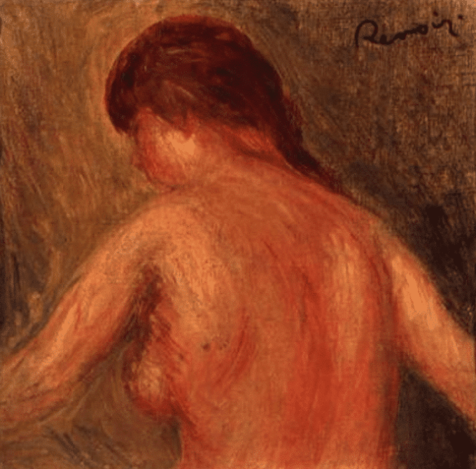 Nu di schiena – Pierre-Auguste Renoir Pierre-Auguste Renoir 70x70