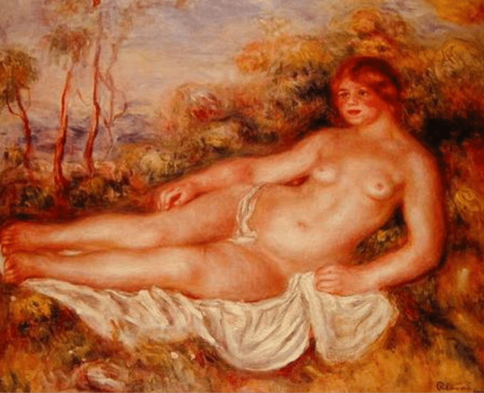 La Bagnante Sdraiata – Pierre-Auguste Renoir Pierre-Auguste Renoir 85x75