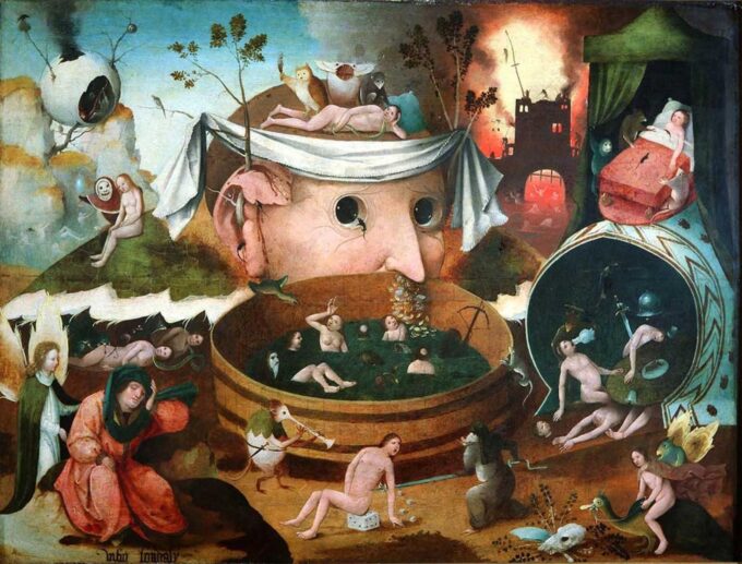 Dettaglio della visione di Tondal – Jérôme Bosch Hieronymus Bosch 85x75