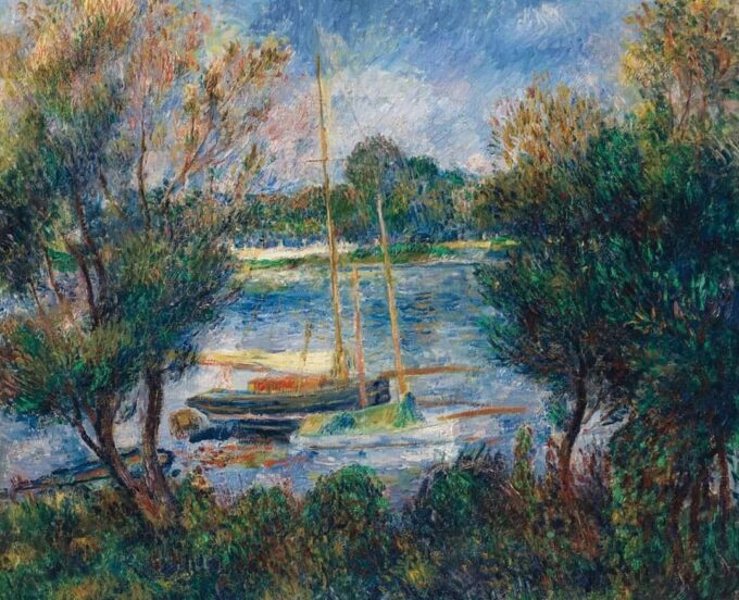 La Senna ad Argenteuil di Pierre-Auguste Renoir Pierre-Auguste Renoir 85x75