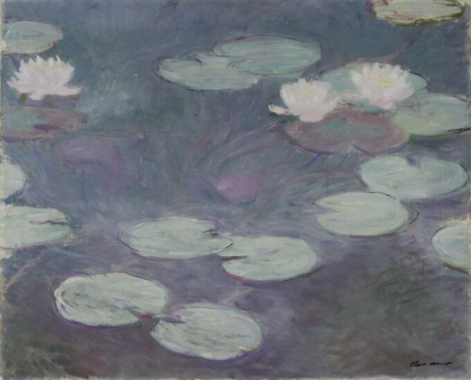 Ninfee di Claude Monet "Les Nymphéas" di Claude Monet 85x75