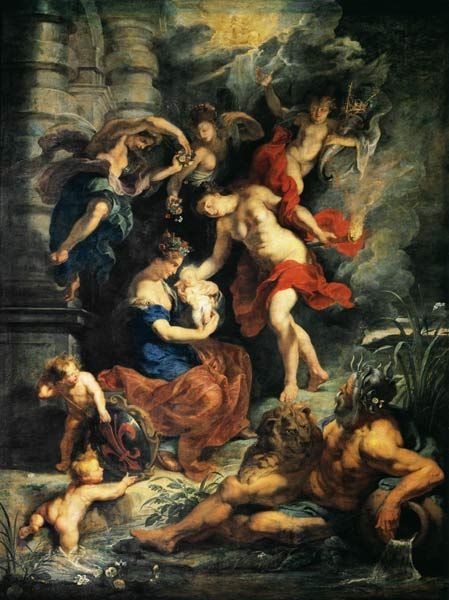 Cycle di Medici: La nascita di Maria de’ Medici – Peter Paul Rubens Peter Paul Rubens 70x85