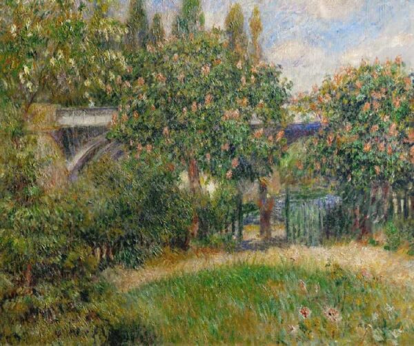 Ponte ferroviario a Chatou – Pierre-Auguste Renoir Pierre-Auguste Renoir 85x75