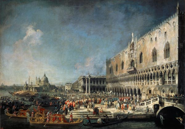 Accoglienza di un inviato francese a Venezia – Giovanni Antonio Canal Giovanni Antonio Canal 105x70