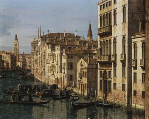 Entrata del Grande Canale: Vista verso ovest – Canale Giovanni Antonio Giovanni Antonio Canal 85x75