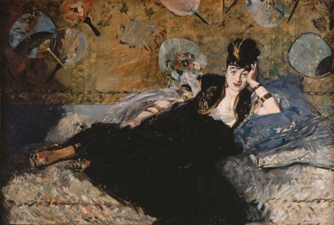 La dama con i ventagli – Edouard Manet Édouard Manet 105x70