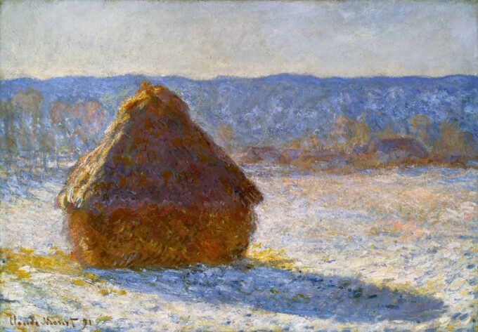 Mola, effetto neve, al mattino – Claude Monet Claude Monet 105x70