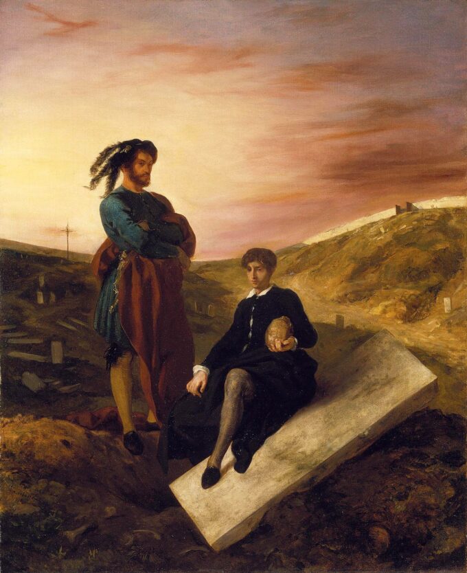 Amleto e Orazio al cimitero 1835 – Eugène Delacroix Eugène Delacroix 70x85