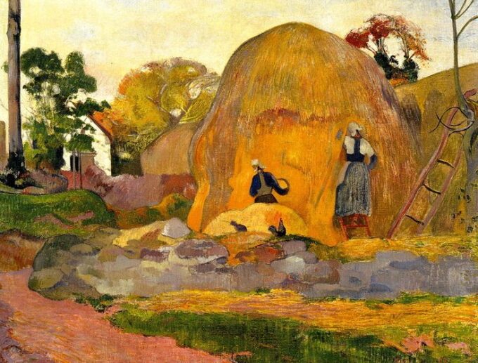 La balla di fieno gialla o il raccolto biondo – Paul Gauguin Paul Gauguin 85x75