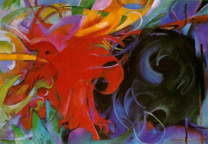 Forme combattenti – Franz Marc Franz Marc 105x70