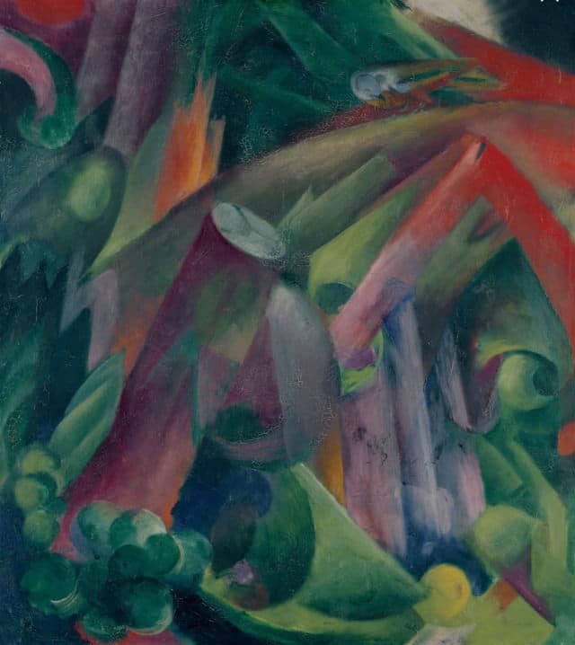 In una foresta con un uccello – Franz Marc Franz Marc 70x70