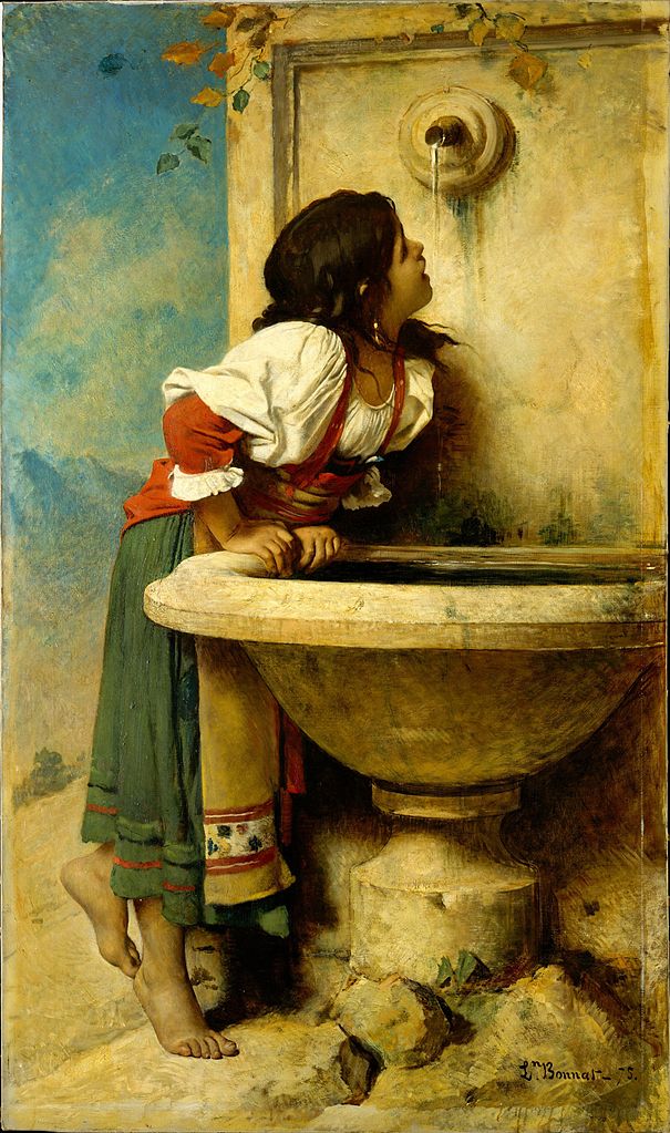 Ragazza romana alla fontana – Léon Bonnat Léon Bonnat 70x120