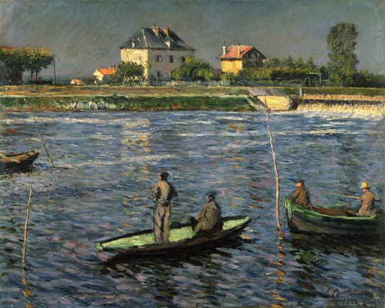 Barche da pescatori sulla Senna – Caillebotte Gustave Caillebotte 85x75