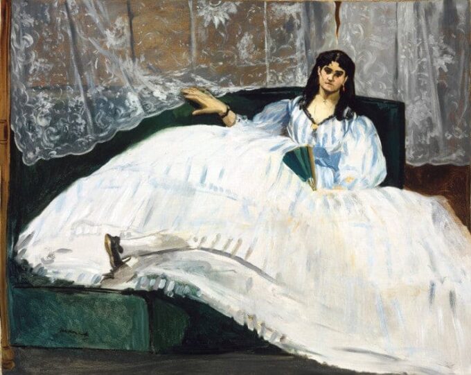 Donna con un ventaglio – Edouard Manet Édouard Manet 85x75