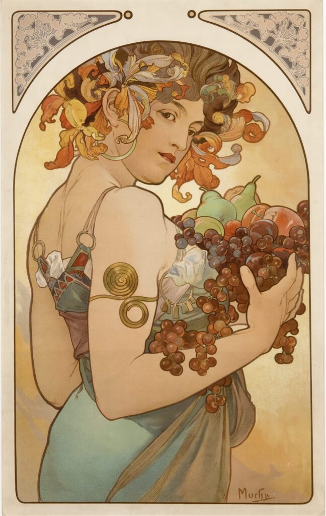 I frutti – Mucha Alfons Mucha 70x105