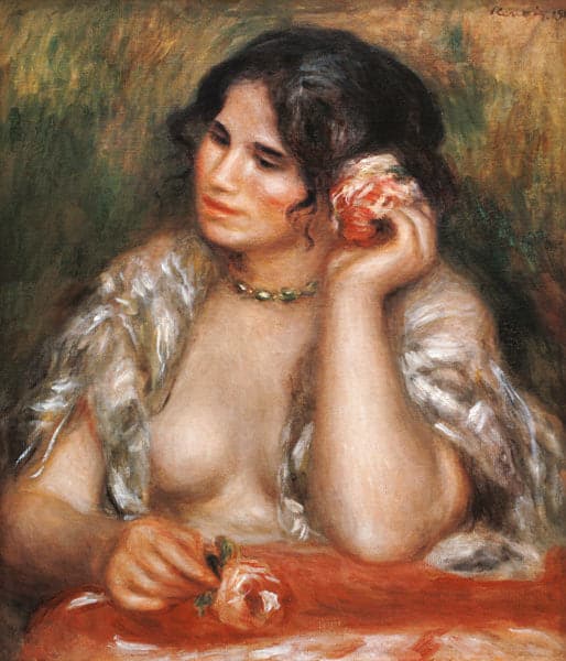 Gabrielle alla rosa – Pierre-Auguste Renoir Pierre-Auguste Renoir 70x85