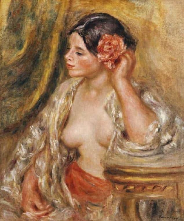 Gabrielle con una rosa nei capelli – Pierre-Auguste Renoir Pierre-Auguste Renoir 70x85