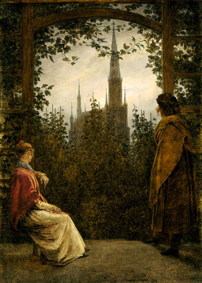 Frondazione di giardino – Caspar David Friedrich Caspar David Friedrich 70x105