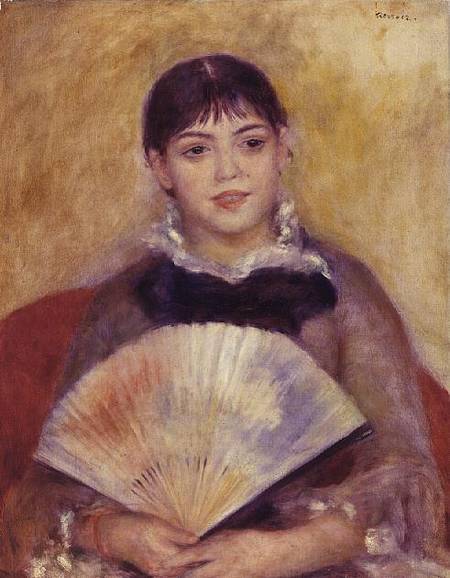 Ragazza con un ventaglio – Pierre-Auguste Renoir Pierre-Auguste Renoir 70x85