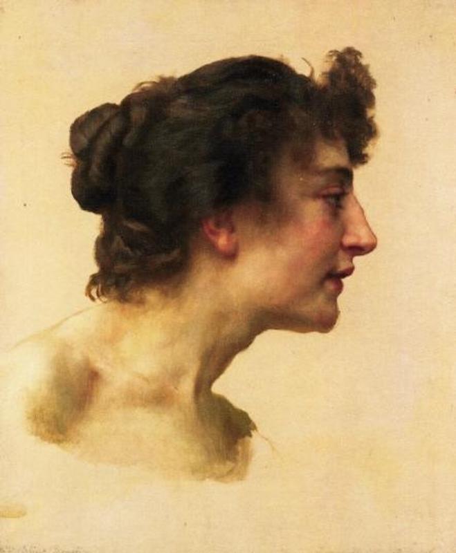 Studio della testa di Elize – William Bouguereau William Bouguereau 70x85