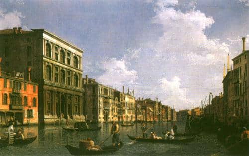 Canale Grande: vista sud-ovest del Palazzo Grimani con il Palazzo Foscari – Canale Giovanni Antonio Giovanni Antonio Canal 105x70