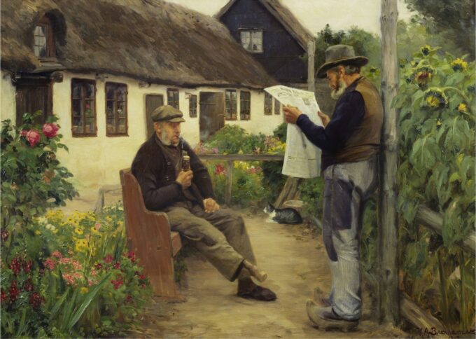 Leggendo le notizie del giornale – Hans Andersen Brendekilde Andersen Brendekilde 105x70