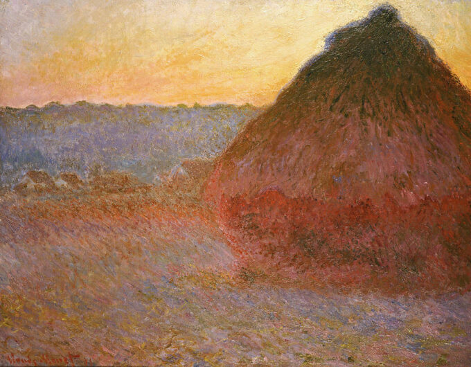 Mietitre al sole di Claude Monet Claude Monet 85x75