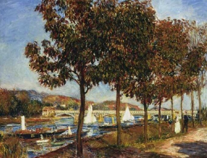 L’autunno al ponte d’Argenteuil – Pierre-Auguste Renoir Pierre-Auguste Renoir 85x75