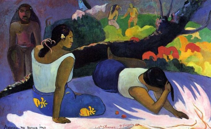 Arearea degli spiriti maligni – Paul Gauguin Paul Gauguin 105x70